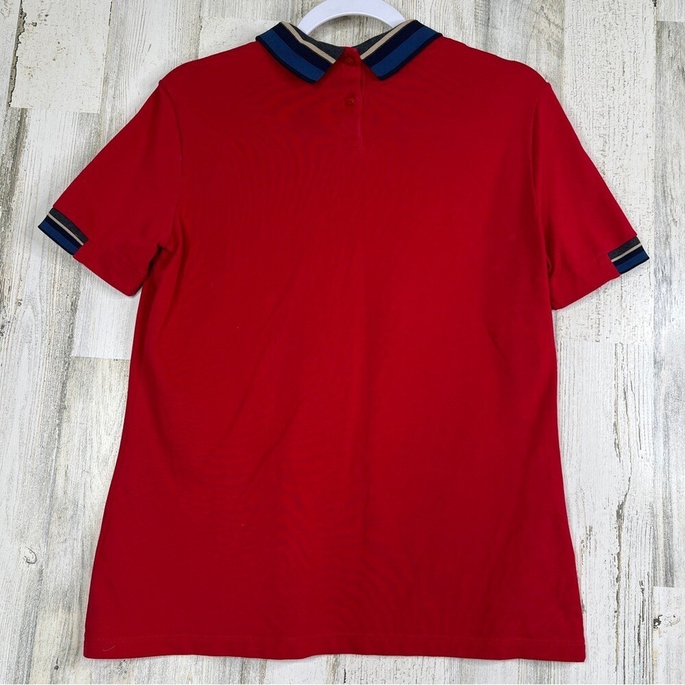 Lacoste Womens Shirt Size 42 US 10 Large Womens Red Polo Golf Performance Wear - Picture 7 of 11